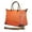 Orange, variant on Nylon Large Shopping Tote w/ Nylon Shoulder Strap - Fuchsia - BG-HD1294FU