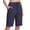 Navy Blue, variant on long Swim Shorts For Women Bermuda High Waisted Quick Dry Swimming Bottoms Knee Length Tummy Control Swimsuits with Pockets Liner Black XXL