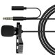 thumbnail image 2 of Injueey Micrófono Micrófono de solapa omnidireccional para teléfono móvil Transmisión en vivo en línea Micrófono de solapa Cables de audio/vídeo Actualizar 3.5 mm, 2 of 6