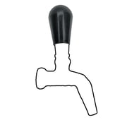 Black Plastic Ball Top Keg Knob Tap Handle