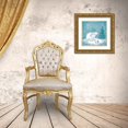thumbnail image 3 of Cave, Joanne 12x12 Gold Ornate Wood Framed with Double Matting Museum Art Print Titled - Polar Bear Christmas, 3 of 4
