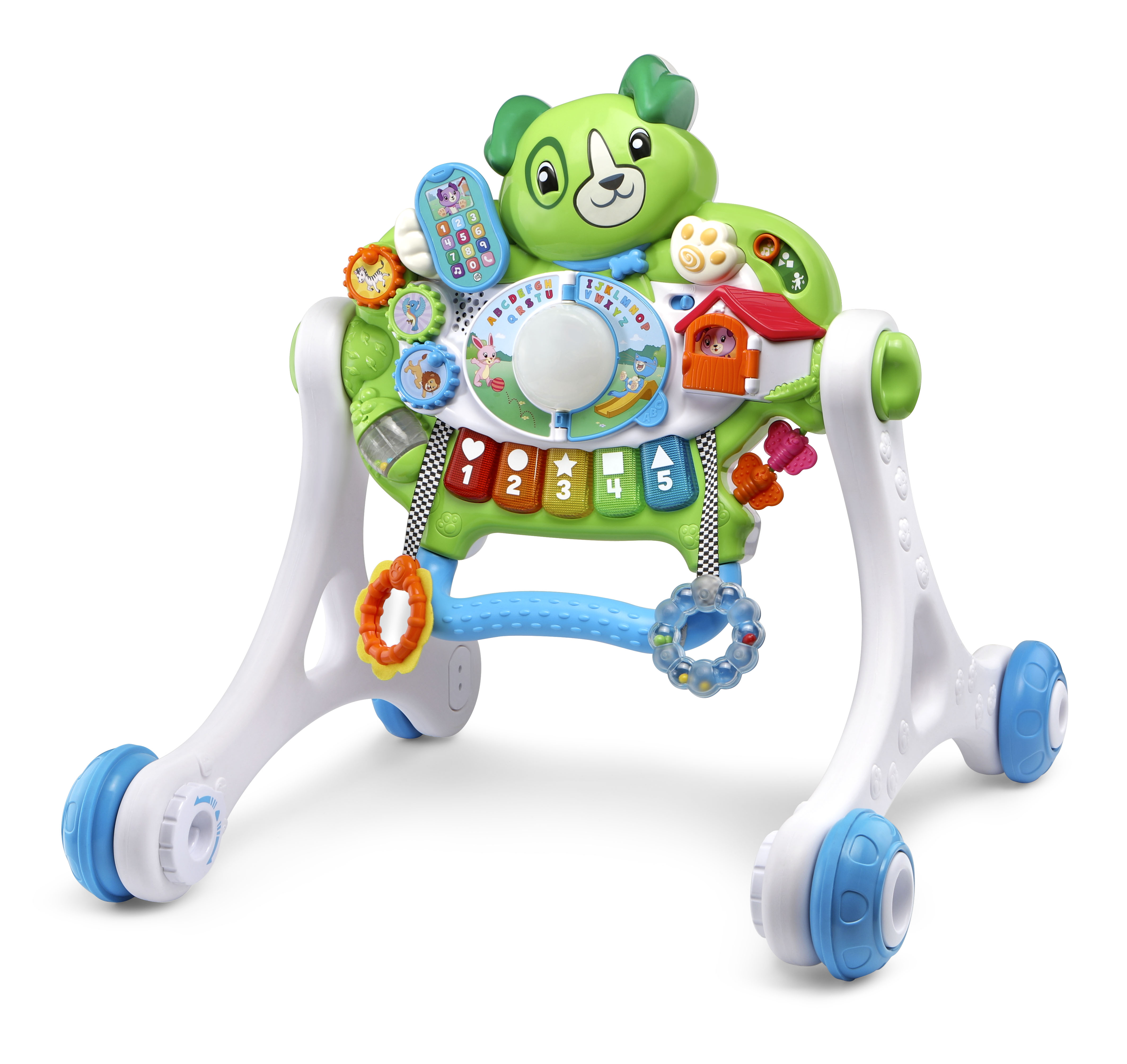 Scout's 3-in-1 Get Up and Go Walker, Baby Gym, Floor Play Toy, Green - image 4 of 11