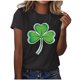 thumbnail image 3 of TaTaai Womens Casual St Patrick's Day Printed Top Short Sleeve Round Neck Loose Fit T Shirt Fashion Blouse Soft Lightweight Comfortable for Spring Daily Gift, 3 of 5