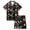 Black, variant on Shadoumai Halloween Two Piece Outfit Toddler Kids Girls Short Sleeve Casual Printed Top Shorts Loose Cut Breathable Fabric Daily Play Wear Ages 2–13 Girl Everyday Casual Ensemble
