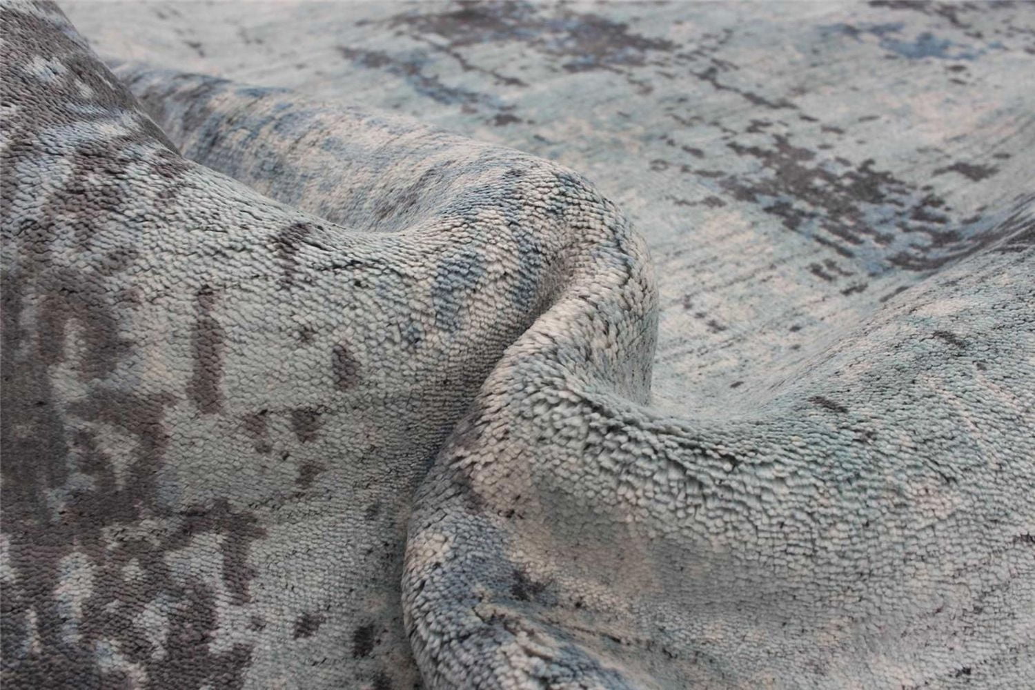 ECARPETGALLERY 5'0" x 7'4" Transitional Galleria Hand-knotted Area Rug for Living Room, Dining Room and Bedroom in Grey