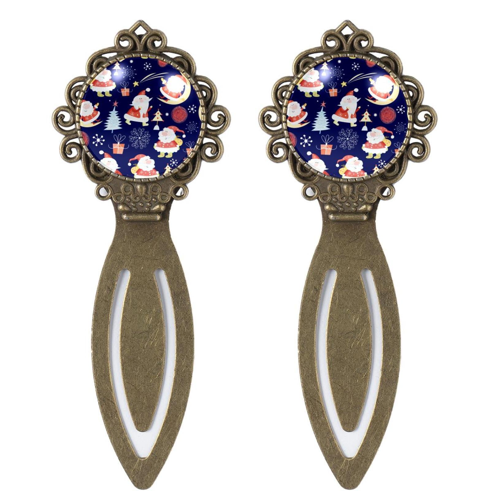 Bookmark Gift Box Set Vintage Bookmarks Page Holder with Crystal Glass