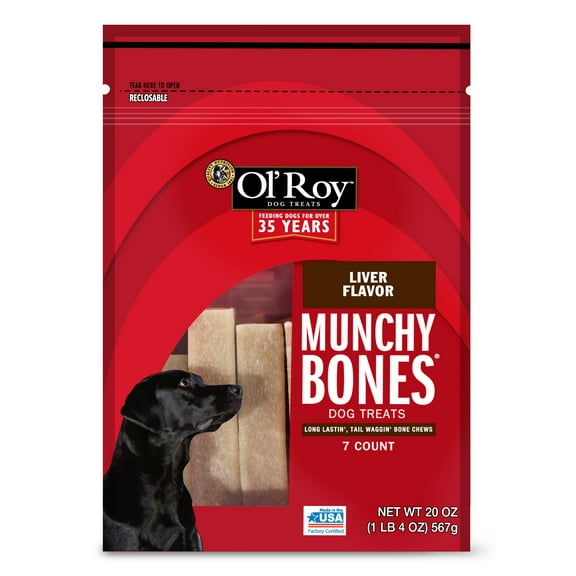 Ol' Roy Munchy Bones Dog Treats, 20 oz, 7 Count