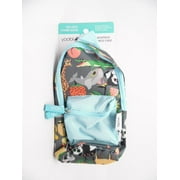 Yoobi Mini Backpack Pencil Case - Animals Print - Teal Blue