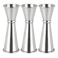 thumbnail image 1 of Vaso Medidor Doble Jigger 1 y 2.5 Onzas 3 Piezas Acero Inoxidable Xtellar plateado, 1 of 3