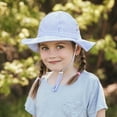 thumbnail image 6 of Jan & Jul Kids Sun-Hat with UV Protection, Adjustable Straps (XL: 5-12 years, Blue Stripes), 6 of 8