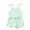 Green, variant on ITFABS Baby Girls Sleeveless Romper Ribbed Knit Solid Color Lace-up Jumpsuit