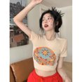 thumbnail image 4 of Camiseta corta ajustada para mujer, camiseta corta de verano para mujer, camiseta corta de verano para mujer, camiseta de manga corta para mujer, salida de alta intensidad, 4 of 9