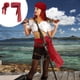 thumbnail image 5 of Xihbxyly Conjunto de Disfraz de Pirata para Halloween, Bandana y Cinturón de Lino Rojo, Accesorio Elegante para Un Look Moderno, Versátil para Fiestas de Halloween, Unisex, Talla Ajustable, 1 Pieza., 5 of 6