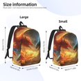 thumbnail image 3 of Yiaed Red And Blue Fire Dragon B Print Backpack, Premium Laptop Backpack, Travel Backpack for Women, Lightweight Backpacks, Comfortable Back Pack-Medium, 3 of 5