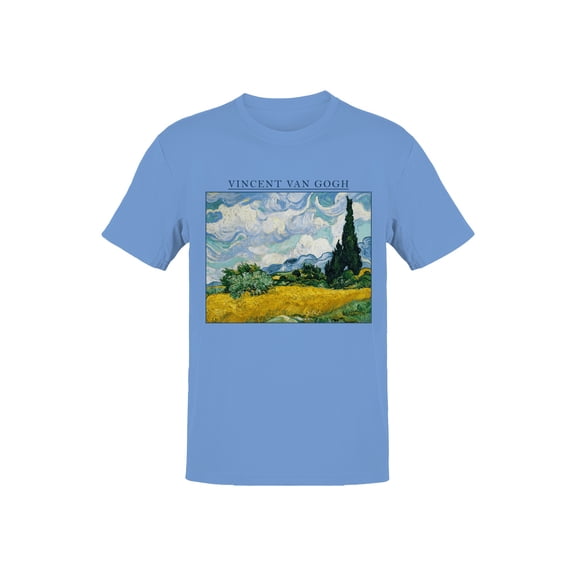 Van Gogh Wheatfield Landscape Art Men's T-shirt