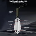 thumbnail image 3 of Pala Metal Ligera Con Transporte Herramientas Emergencia Supervivencia Acero Inoxidable, 3 of 9