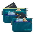 thumbnail image 4 of Travelon World Travel Essentials Set Of 2 Currency and Passport Organizers, Peacock Teal, 4 of 7