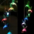 thumbnail image 3 of Solar Light,Hummingbird Wind Chimes Outdoor, Gifts for mom/Grandma/Wife/Daughter/Sister/Aunt/Grandma/Women,Mother Outdoor Decor, Yard Decor for Christmas,Gardening Gift, Birthday Gift, 3 of 8