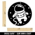 thumbnail image 2 of Cute Astronaut in Space with Stars Rubber Stamp for Scrapbooking Crafting Stamping - Mini 1/2 Inch, 2 of 7