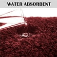 thumbnail image 5 of Bathroom Rug Non Slip Bath Mat for Bathroom (16 x 24, Red) Water Absorbent Soft Microfiber Shaggy Bathroom Mat Machine Washable Bath Rug for Bathroom Thick Plush Rugs for Shower, 5 of 6