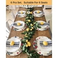 thumbnail image 4 of 15 Inch Round Placemats Set of 6, Christmas Non Slip Heat Insulation PP Table Mats, Winter Gnomes Poinsettia Snowflakes Pine Tree Washable Place Mats for Kitchen Dining Party Table Decor, 4 of 7