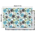 thumbnail image 5 of Pioneer Flower Floral Print Pattern Summer Placemats Table Placemats Set Of 6-Linen Kitchen Washable Placemats Table Mats 12x18 Inch Non-Slip Heat Resistant, 5 of 5