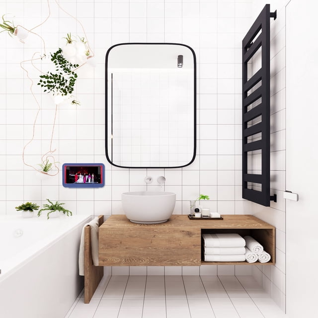 WEUVEB 1Ud Soporte De Pared Waterproof Para Teléfono Con Almacenaje Anti- Y Rotación