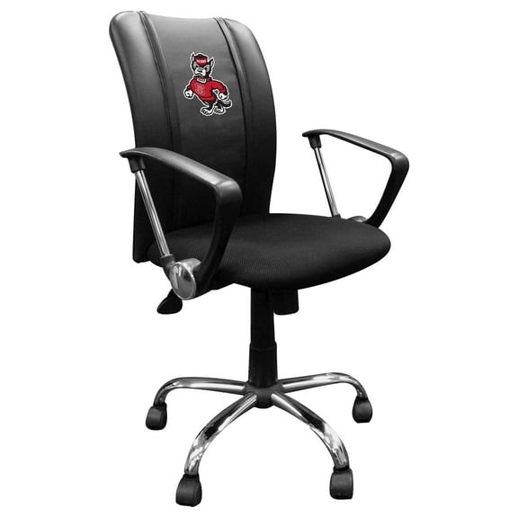 Black NC State Wolfpack Curve Task Chair