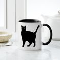 thumbnail image 4 of CafePress - Black Cat Silhouette - 11 oz Ceramic Mug - Novelty Coffee Tea Cup, 4 of 4