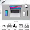 thumbnail image 3 of PEACNNG Desk Mat Large Protector Pad - Multifunctional Single-Sided Office Desk Pad Smooth Surface Soft Mouse Pad  Waterproof Desk Mat for Desktop  Pu Leather Desk Cover for Office/Home(2, 3 of 7