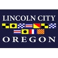 thumbnail image 4 of Lincoln City, Oregon, Nautical Flags (Cotton Canvas Apron, Kitchen Cooking, Baking, Grilling, Unisex with Pockets), 4 of 5