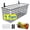 Black - Extra Large, variant on 3 Set Hanging Wire Baskets ,Wall Mount Fruit Basket,No Drilling,Adhesive Small Metal Basket,Farmhouse Food Storage Mesh Bin Kitchen Pantry Laundry Bathroom Closet Garage RV