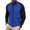 Royal Blue, variant on Men's Performance Workout Jacket Raglan Sleeve Full Zip Stand Collar Coat Quick Dry Ventilated Honeycomb Fabric With Zipper Pockets For Fitness Walking Streetwear White 3xL