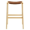 thumbnail image 5 of Modway Saoirse 29.5" Faux Leather & Wood Bar Stool in Natural/Brown (Set of 2), 5 of 10