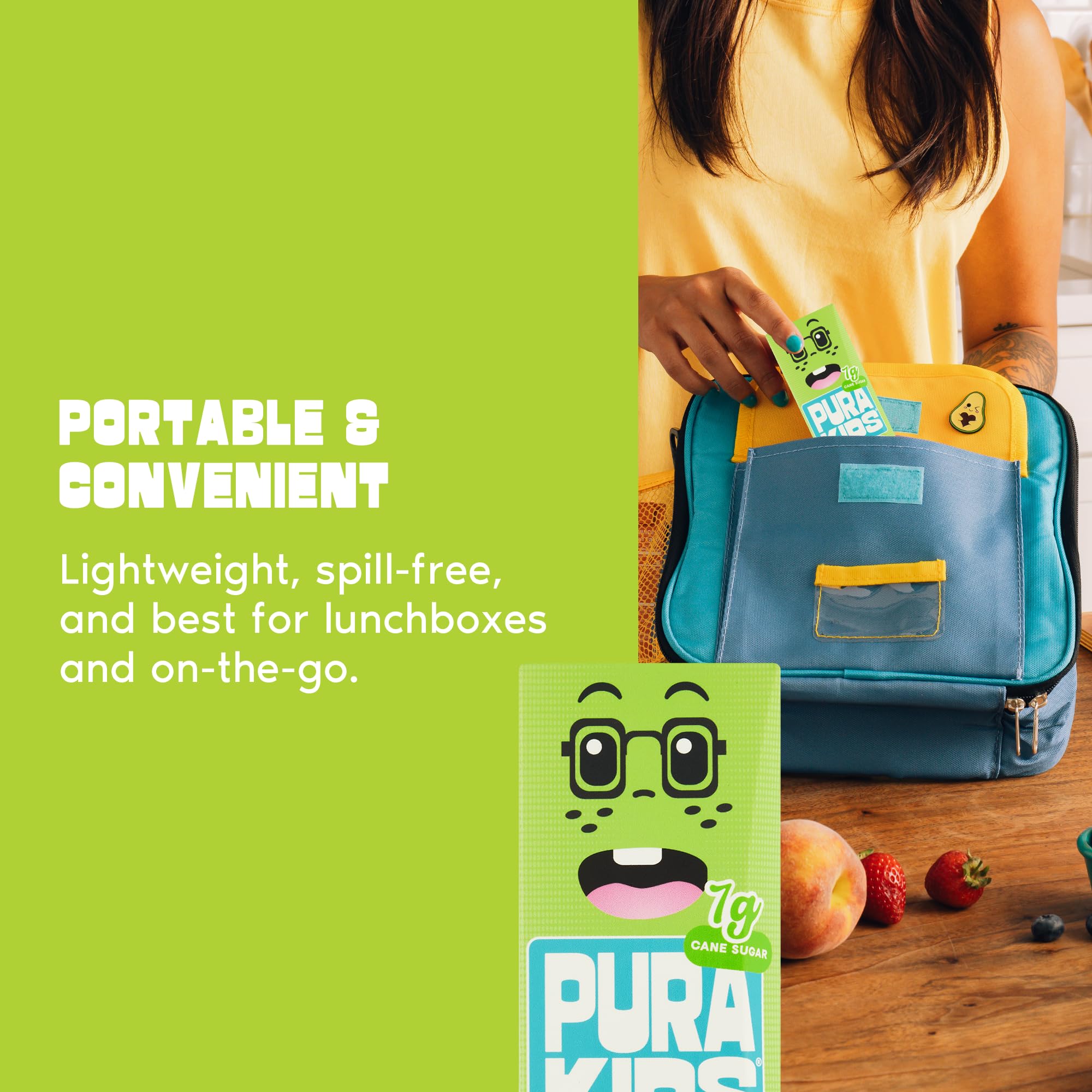 PURA Kids Juice Box | Watermelon Fruit Extract Juice Drink for Kids | 7g Pure Cane Sugar | Non-GMO | Vegan | No Artificial Sweeteners | Lunchbox Juice with Paper Straw | 6.76 Fl Oz (200ml),Pack of 24