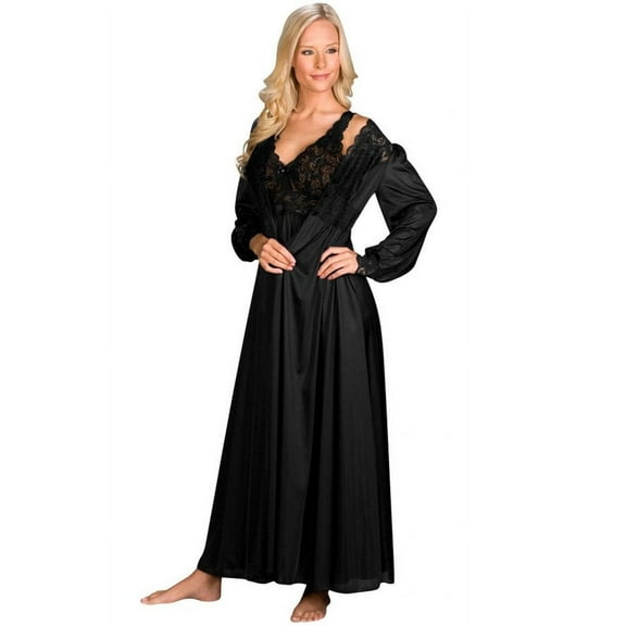 Velrose Lingerie Shadowline Silhouette Gown and Peignoir Set 51737/51737X