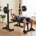 thumbnail image 2 of Primy Adjustable Bench Press, Foldable Olympic Weight Bench with Squat Rack Workout Bench Barbell Rack Stand Strength Training Home Gym Multi-Function for Small Apartments, 2 of 7