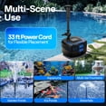 thumbnail image 6 of SPECSTAR 4-in-1 Pond Filter System Kits, 1370 GPH Water Pump with Filter, Fountain and 13W Light Combo for Ponds up to 2113 Gallons, 6 of 9
