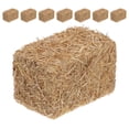 thumbnail image 2 of 8 pacas de heno en miniatura para manualidades. Pacas de heno artificiales para decoración de casas de muñecas. Mini pacas de heno de aspecto realista para accesorios de bricolaje., 2 of 8