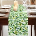 thumbnail image 3 of Table Runners 72 Inches Long Dress Scarves, St. Patrick's Day Farmhouse Kitchen Table Runner, Coffee Tablerunners, Lucky Shamrocks Spring Country Leaves 16x72 Inch, 3 of 9