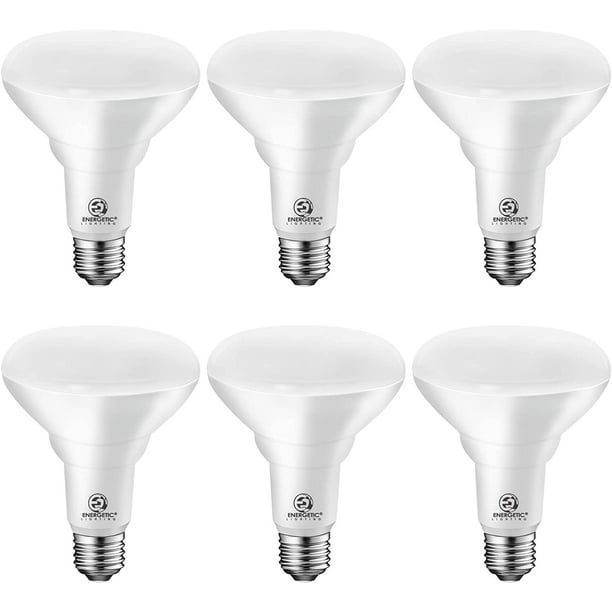 ENERGETIC Star] Dimmable Indoor LED Flood Light Bulbs BR30, 65W Equivalent, Warm White 3000K, UL Listed, 6 Pack - Walmart.com