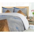 thumbnail image 5 of Ambesonne Egyptian Duvet Cover Set, Top of the Pyramid, 2-Calking, Caramel Pale Orange, 5 of 7