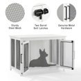 thumbnail image 2 of Crosley Furniture Dane Credenza Console Table Dog Crate Kennel for Pets, 2 of 10