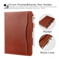 thumbnail image 4 of Tablet Case For Samsung Galaxy Tab S5e 10.5 Inch SM-T725 T720 PU Magnetic Closure Flip Stand Cover Tablet Protector with Front Pocket and Hand Strap Brown, 4 of 7