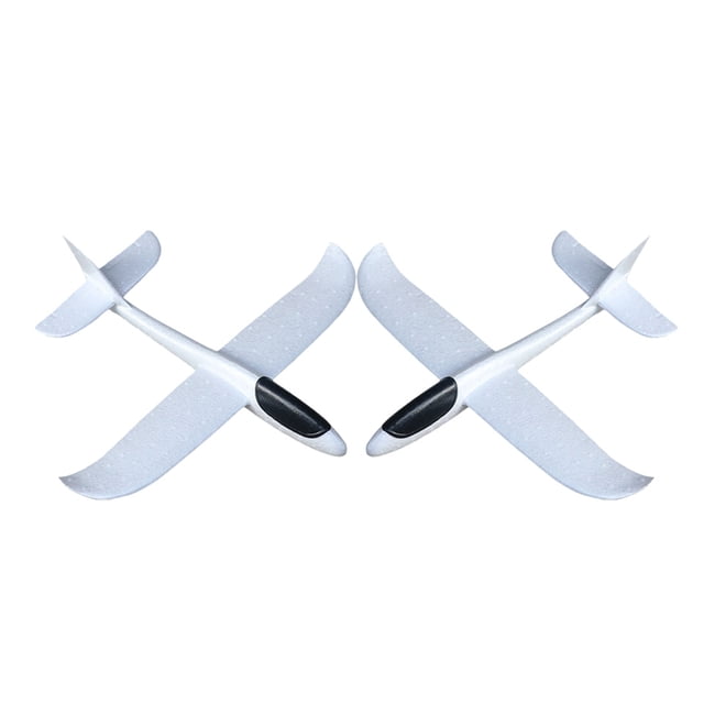 2 Aviones de Espuma de Juguete Sin Acabado para Pintar a Mano (DIY).