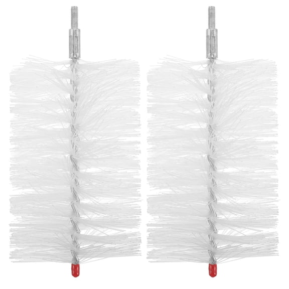 FOMIYES Hose Brush Head for Replacement 2Pcs Metal Drain Cleaning Tool Cylindrical 7.9X4.3X4.3in