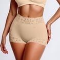 thumbnail image 2 of High Waisted Shapewear For Panties Mid Thigh Shorts Seamless Firm Compression Beige L, 2 of 5