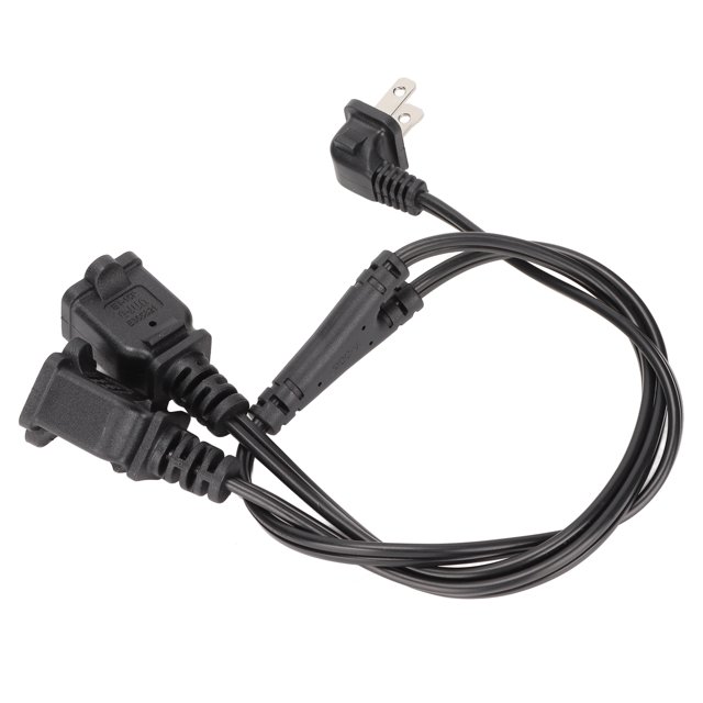 Splitter De Cable De Alimentación, 18AGW NEMA 1-15P Hombre A Doble NEMA 1-15R Femenino 2 Pies Cable De Alimentación Splitter Para Equipos Eléctricos