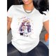 thumbnail image 1 of Camiseta básica para mujer veranoWomen's Sunshine Girl Graphic Tee - Black Casual Crew Neck Short Sleeve T-Shirt with Floral Illustration, Comfortable Summer Top for Casual Attire, Playful Graphic T, 1 of 7