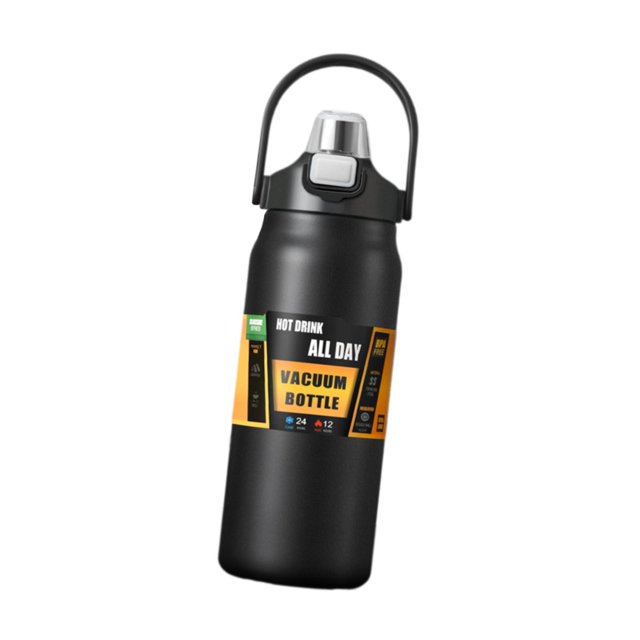 Botella de agua deportiva Strade Fareast Limited 800ml acero inoxidable con aislamiento 24H negro